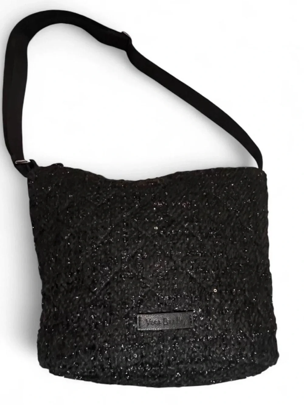 Vera Bradley Black Sequin Crossbody Shoulder Bag